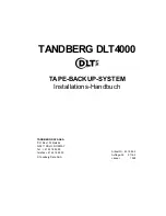 Предварительный просмотр 53 страницы Tandberg Data Tape Backup System DLT4000 Installation Manual