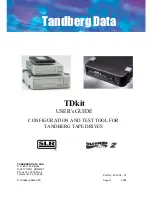 Tandberg Data TDKIT User Manual предпросмотр