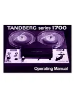 TANDBERG 1700 series Operating Manual preview