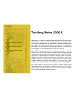 Preview for 2 page of TANDBERG 3300X series Operating Manual