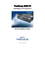 TANDBERG 420LTO Quick Installation Manual предпросмотр