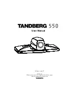 TANDBERG 550 User Manual preview