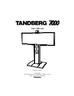 TANDBERG 7000 User Manual preview