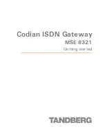 TANDBERG Codian MSE 8321 Getting Started preview