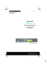 Preview for 1 page of TANDBERG E5780 User Manual