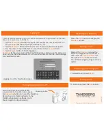 Preview for 4 page of TANDBERG FieldView Quick Start Manual