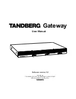 TANDBERG GW User Manual preview