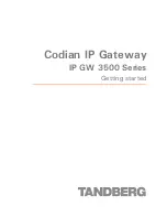 Preview for 1 page of TANDBERG IP GW 3500 Series Getting Started Manual