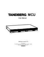 TANDBERG MCU User Manual preview