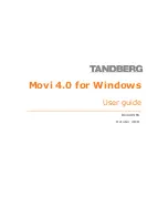 TANDBERG MOVI 4.0 - User Manual preview