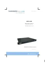 Preview for 1 page of TANDBERG RX8310 User Manual