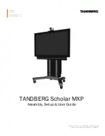 TANDBERG Scholar MXP Assembly, Setup & User Manual preview