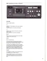 Предварительный просмотр 7 страницы TANDBERG TCD 910 Operating Instructions Manual