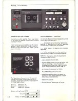 Предварительный просмотр 12 страницы TANDBERG TCD 910 Operating Instructions Manual