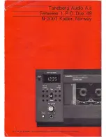 Предварительный просмотр 24 страницы TANDBERG TCD 910 Operating Instructions Manual