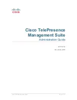 Preview for 1 page of TANDBERG TELEPRESENCE MANAGEMENT SUITE SECURE SERVER - CONFIGURATION GUIDE... Administration Manual