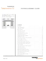 Preview for 3 page of TANDBERG Telepresence T3 Assembly Manual