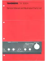 Предварительный просмотр 1 страницы TANDBERG TIA 3012A Service Manual And Parts List