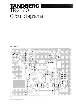 Preview for 1 page of TANDBERG TR2060 Circuit Diagrams