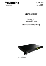 TANDBERG TT-1222 Reference Manual preview