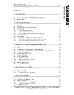 Preview for 2 page of TANDBERG TT1200 MPEG2-DVB Installation And Operator'S Manual