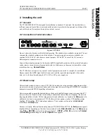 Preview for 7 page of TANDBERG TT1200 MPEG2-DVB Installation And Operator'S Manual