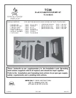 Предварительный просмотр 1 страницы T&C TC36.NG03 Installation Instructions Manual