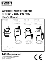 Preview for 1 page of T&D RTR-501 User Manual