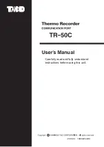 Preview for 1 page of T&D Thermo Recorder TR-50C User Manual