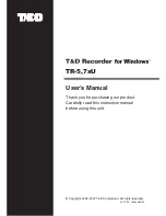 T&D TR-50U User Manual preview