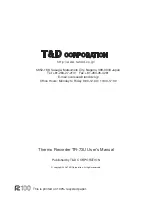 Preview for 35 page of T&D TR-73U Manual