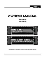 T&M Performance SA4200 Owner'S Manual preview