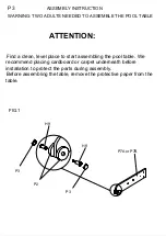 Предварительный просмотр 4 страницы T&R Sports AIR TABLE Assembly Instruction Manual