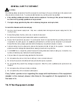 Preview for 3 page of T&R PT30-10 mk2 Operating And Maintenance Manual