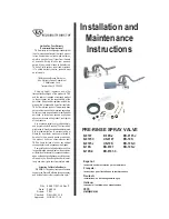 Preview for 1 page of T&S B-0107 Installation And Maintenance Instructions Manual