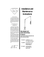 Preview for 1 page of T&S B-0114-01 Installation And Maintenance Instructions Manual