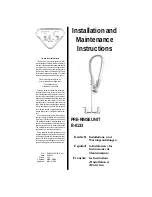 Preview for 1 page of T&S B-0133 Installation And Maintenance Instructions Manual