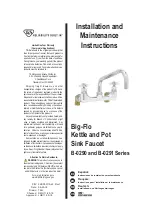 Preview for 1 page of T&S B-0290 Series Installation And Maintenance Instructions Manual