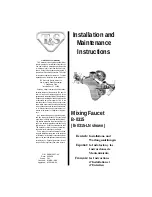 T&S B-0315-LN Installation And Maintenance Instructions Manual preview