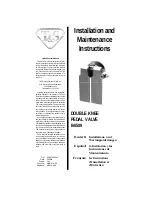 Preview for 1 page of T&S B-0509 Installation And Maintenance Instructions Manual