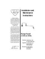 Preview for 1 page of T&S B-0580 Installation And Maintenance Instructions Manual