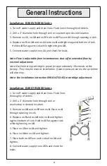 Предварительный просмотр 4 страницы T&S B-0805 Series Installation And Maintenance Instructions Manual