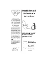 T&S B-1171 Installation And Maintenance Instructions Manual preview