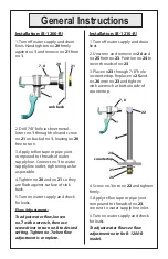 Preview for 5 page of T&S B-1200-R Series Installation And Maintenance Instructions Manual