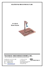 Предварительный просмотр 8 страницы T&S B-1200 Series Installation And Maintenance Instructions Manual