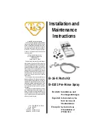 Предварительный просмотр 1 страницы T&S B-16-K Installation And Maintenance Instructions Manual