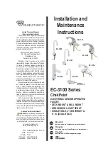 Preview for 1 page of T&S ChekPoint EC-3100 Installation And Maintenance Instructions Manual