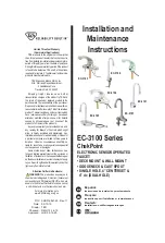 Предварительный просмотр 1 страницы T&S ChekPoint EC-3102-HG Installation And Maintenance Instructions Manual