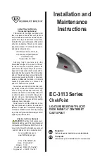 T&S EC-3113 Series Installation And Maintenance Instructions Manual preview