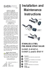 T&S EVERSTEEL S-0107 Installation And Maintenance Instructions Manual preview